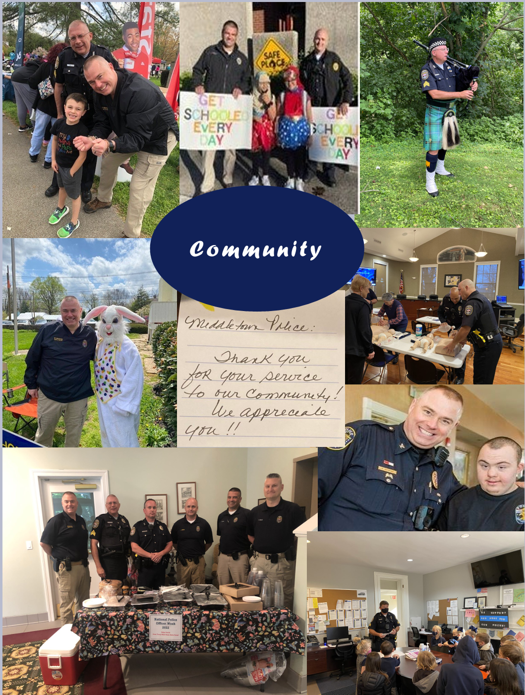 Annual Report - Police Department Community Photos